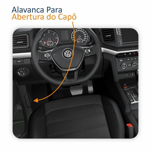 Puxador Interno Capô Vw Amarok 2010 Até 2024
