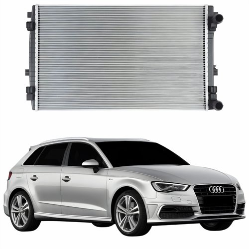 Radiador Audi A3 2013 Até 2019 Sem E Com Ar Condicionado Automático E Mecânico