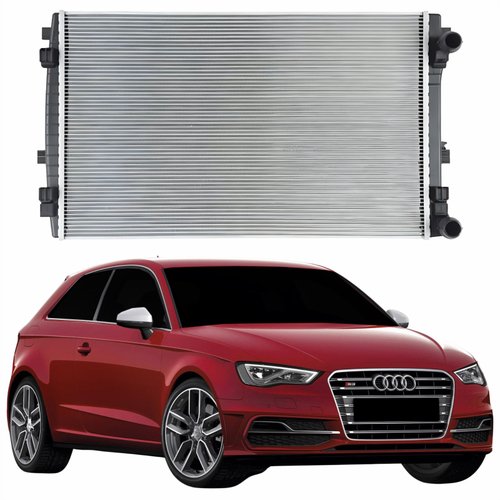 Radiador Audi S3 2013 Até 2019 Sem E Com Ar Condicionado Automático E Mecânico