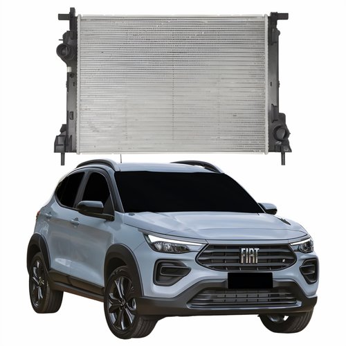 Radiador Fiat Pulse 2021 2022 2023 Com Ar Condicionado Automático E Mecânico