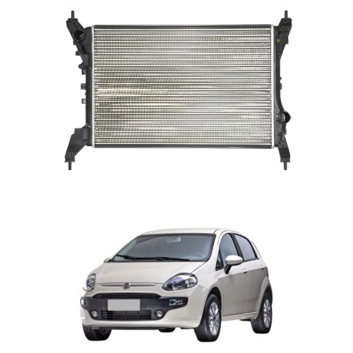 Radiador Fiat Punto 2008 até 2017 Com Ar Condicionado e Sem Ar Condicionado Mecânico Radiador Fiat Punto 2008 até 2017 Com Ar Condicionado e Sem Ar Condicionado Mecânico