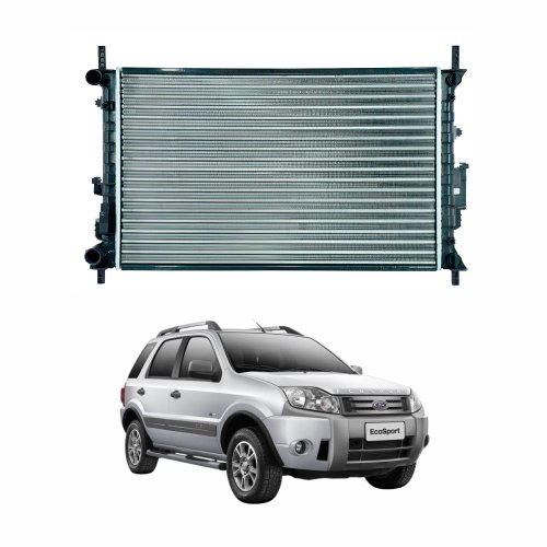 Radiador Ford Ecosport 2002 2003 2004 2005 2006 2007 2008 2009 2010 2011 2012 Com Ar Condicionado Automático