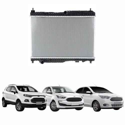 Radiador Ford Ecosport  2012 Até 2017 Ka 2012 Até 2018 Com E Sem Ar Condicionado Automatico E Mecânico Modelo Denso