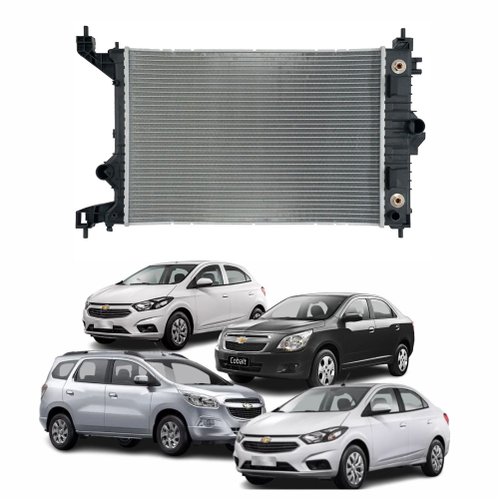 Radiador Gm Cobalt 2011 Até 2016 Onix 2012 Até 2016 Prisma 2012 Até 2016 Spin  2011 Até 2016 Com Ar Condicionado Automático