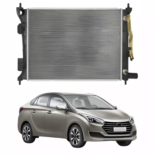 Radiador Hyundai Hb20S 2012 Até 2019 Com Ar Condicionado Automático e Mecânico