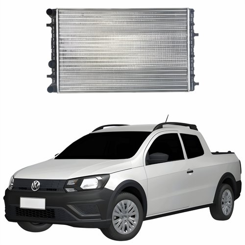 Radiador Saveiro G8 2021 2022 2023 Com Ar Condicionado Mecânico