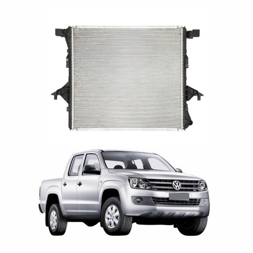 Radiador Vw Amarok 2010 2011 2012 2013 2014 2015 2016 2017 2018 Com Ar Condicionado Automático e Mecânico