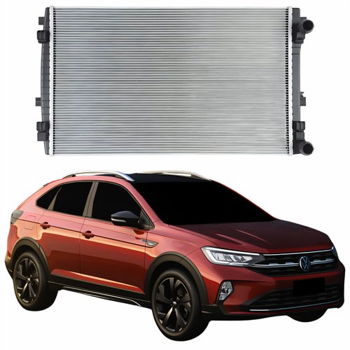 Radiador Vw Nivus 2020 Até 2024 Sem E Com Ar Condicionado Automático E Mecânico