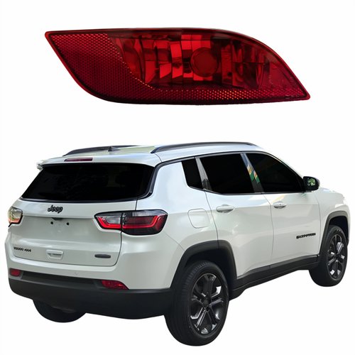 Refletor Traseiro Parachoque Jeep Compass 2017 Até 2023 Com Função Lado Direito Passageiro