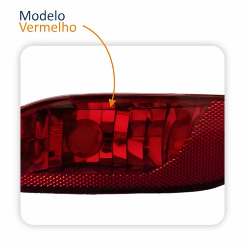 Refletor Traseiro Parachoque Jeep Compass 2017 Até 2023 Com Função Lado Esquerdo Motorista