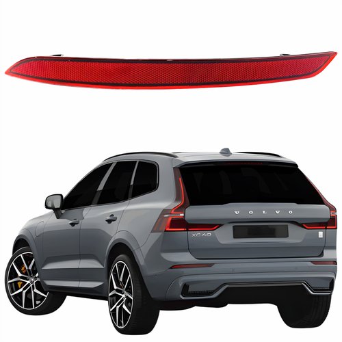 Refletor Parachoque Traseiro Volvo Xc60 2018 2019 2020 2021 2022 Lado Esquerdo Motorista