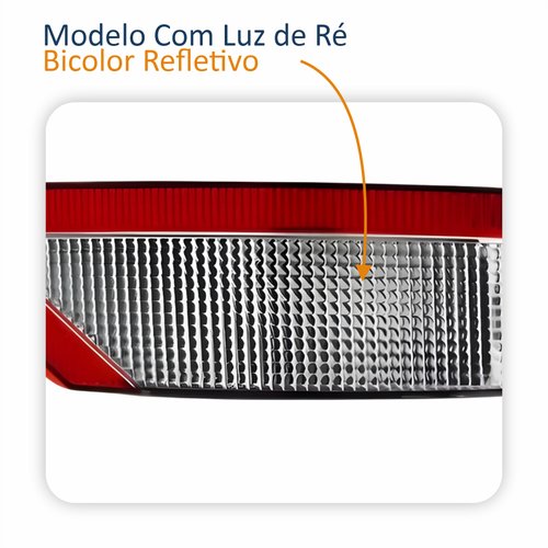 Refletor Parachoque Traseiro Ford Focus 2007 Até 2013 Com Luz de Ré Lado Direito Passageiro