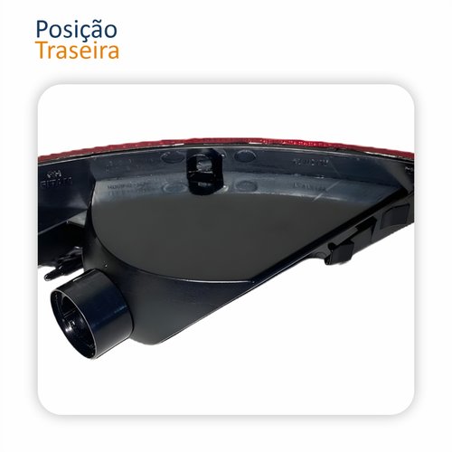 Refletor Parachoque Traseiro Ford Focus 2007 Até 2013 Com Luz de Ré Lado Direito Passageiro
