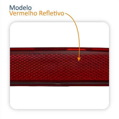 Refletor Traseiro Parachoque Ford Fiesta Sedan 2011 Até 2016 Lado Direito Passageiro