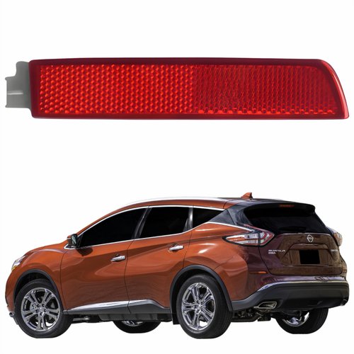 Refletor Parachoque Traseiro Nissan Murano 2014 Até 2020 Lado Esquerdo Motorista