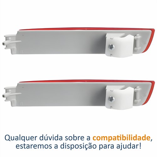 Refletor Parachoque Traseiro Nissan Sentra 2009 Até 2020 Lado Esquerdo Motorista
