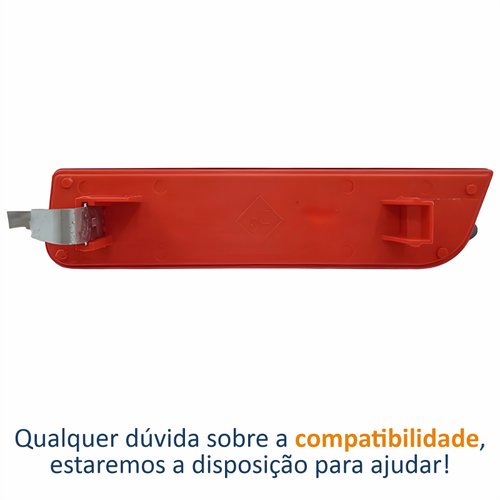 Refletor Parachoque Traseiro Renault Duster 2012 2013 2014 2015 Lado Esquerdo Motorista