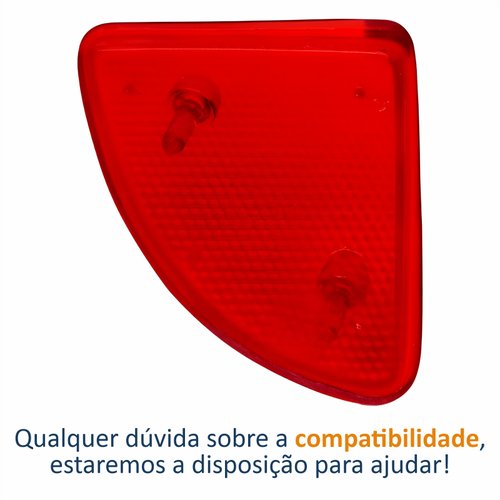 Refletor Parachoque Traseiro Renault Kangoo 2000 Até 2016 Lado Direito Passageiro