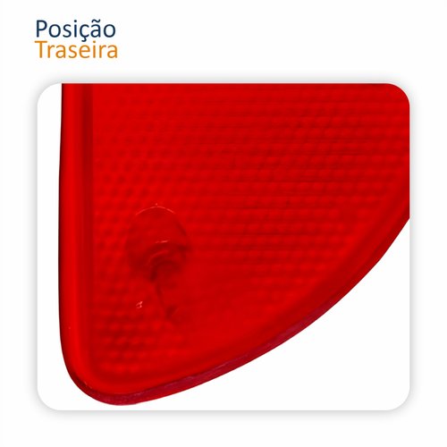 Refletor Parachoque Traseiro Renault Kangoo 2000 Até 2016 Lado Esquerdo Motorista