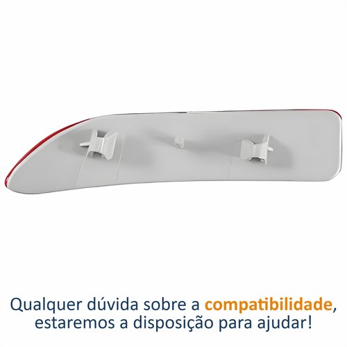 Refletor Parachoque Traseiro Renault Logan 2011 2012 2013 2014 Lado Direito Passageiro