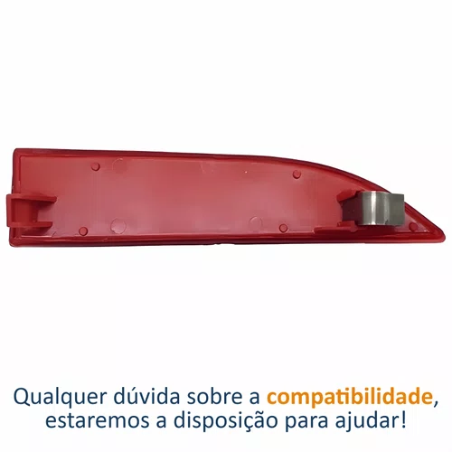 Refletor Parachoque Traseiro Renault Logan 2014 Até 2019 Lado Esquerdo Motorista