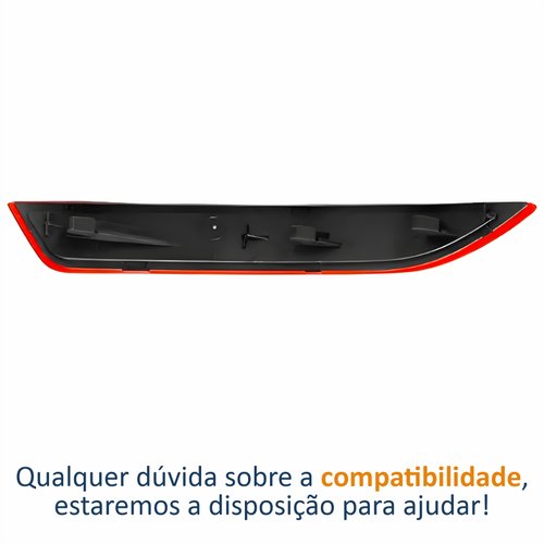Refletor Parachoque Traseiro Vw Jetta 2011 2012 2013 2014 2015 Lado Direito Passageiro