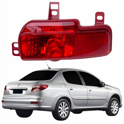 Refletor Traseiro Parachoque Peugeot 207 Sedan 2008 Até 2013 Lado Direito Passageiro