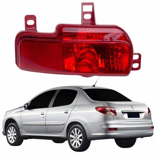 Refletor Traseiro Parachoque Peugeot 207 Sedan 2008 Até 2013 Lado Esquerdo Motorista