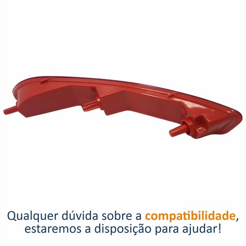 Refletor Traseiro Parachoque Peugeot 408 2012 2013 2014 2015 2016 Lado Esquerdo Motorista