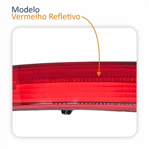 Refletor Parachoque Traseiro Vw Fox 2011 2012 2013 2014 Lado Esquerdo Motorista