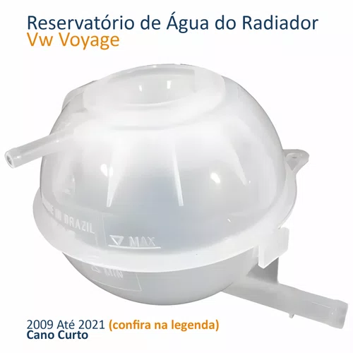 Reservatório Água Radiador Vw Voyage 2009 Até 2021 Cano Curto