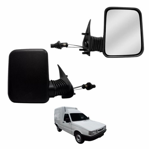 Retrovisor Fiat Fiorino 1997 até 2011  Com Controle Lado Direito Passageiro