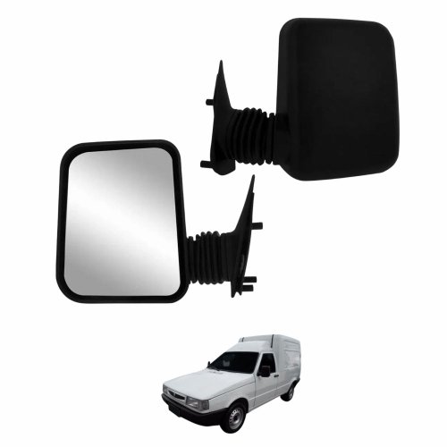Retrovisor Fiat Fiorino 1997 até 2011  Sem Controle Lado Esquerdo Motorista