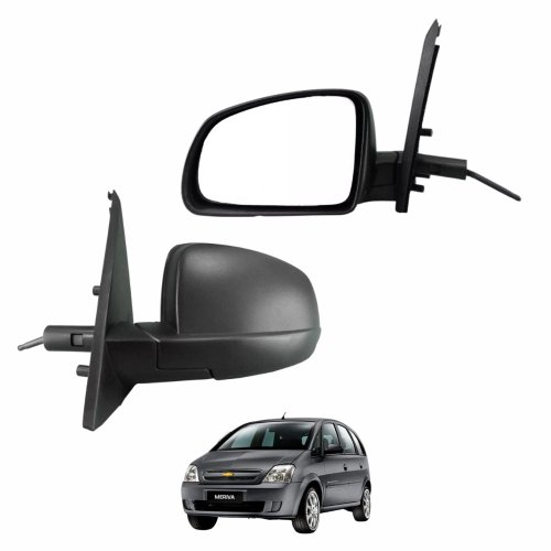 Retrovisor Gm Meriva 2002 até 2012 Com Controle Lado Esquerdo Motorista
