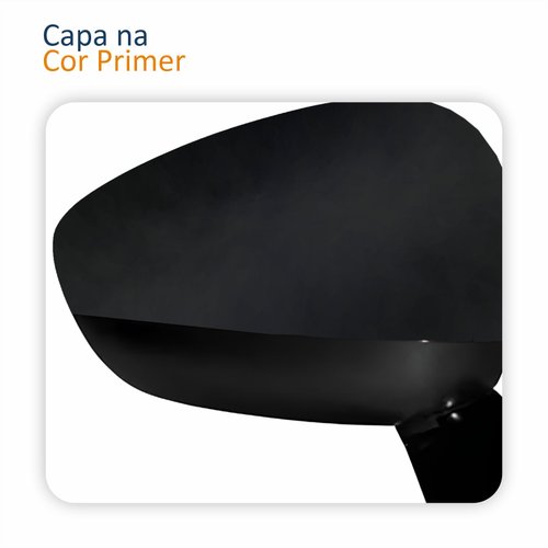 Retrovisor Citroen Aircross 2011 2012 2013 2014 2015 Elétrico Com Capa Primer Lado Direito Passageiro