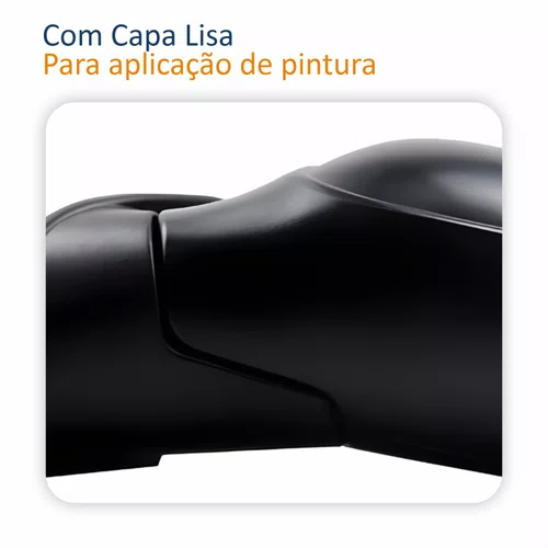 Retrovisor Citroen C3 2003 Até 2011 Manual Com Capa Lisa Lado Esquerdo Motorista