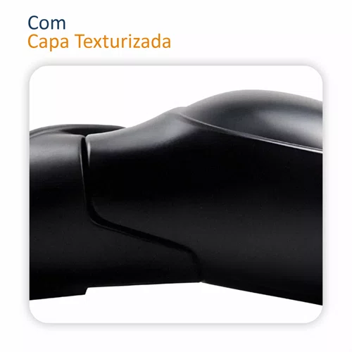 Retrovisor Citroen C3 2003 Até 2011 Com Controle Com Capa Texturizada Lado Esquerdo Motorista