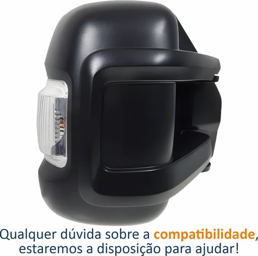 Retrovisor Fiat Ducato 2018 Até 2025 Sem Controle Com Pisca Braço Longo Lado Direito Passageiro
