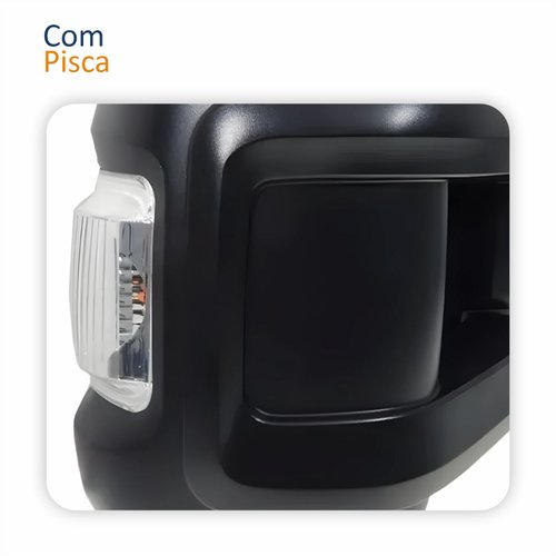 Retrovisor Fiat Ducato 2018 Até 2025 Sem Controle Com Pisca Braço Longo Lado Direito Passageiro