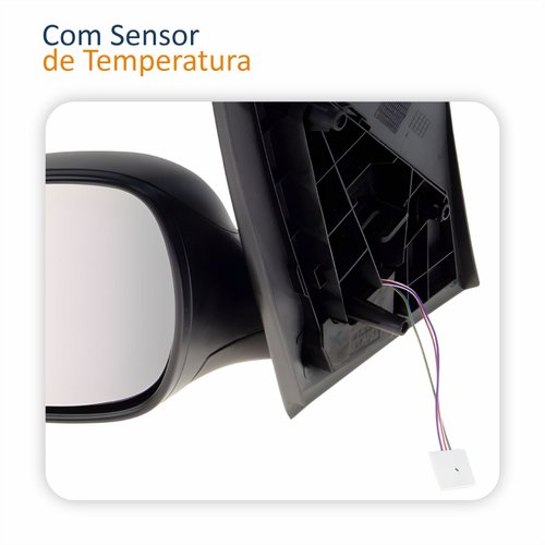 Retrovisor Fiat Grand Siena 2012 Até 2021 Palio 2012 Até 2016 Elétrico Com Sensor Temperatura Lado Esquerdo Motorista Original