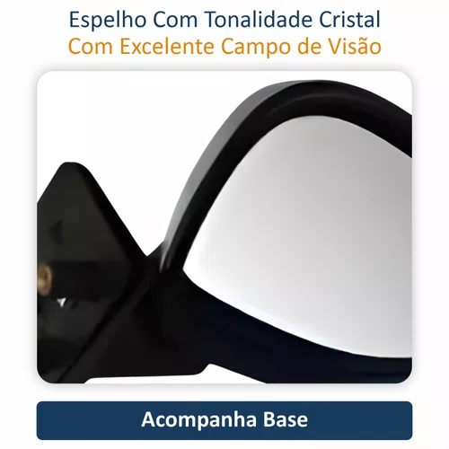 Retrovisor Fiat Idea 2014 Até 2016 Elétrico Com Pisca e Tiltdown METAGAL Lado Direito Passageiro