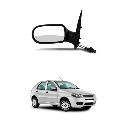 Retrovisor Fiat Palio 2004 2005 2006 2007 4 Portas Com Controle Lado Direito Passageiro