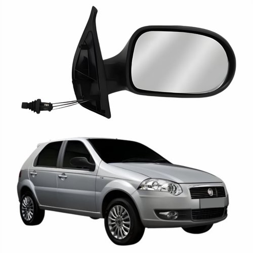 Retrovisor Fiat Palio Es Attractive 2011 2012 4 Portas Com Controle METAGAL Lado Direito Passageiro