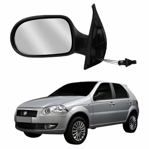 Retrovisor Fiat Palio Es Attractive 2011 2012 4 Portas Com Controle METAGAL Lado Esquerdo Motorista