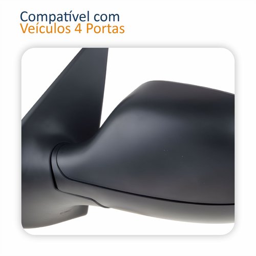 Retrovisor Fiat Palio Es Attractive 2011 Até 2016 4 Portas Sem Controle Lado Esquerdo Motorista Original
