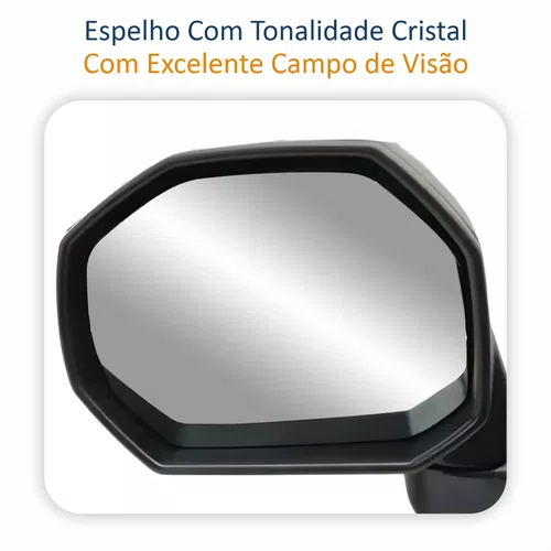 Retrovisor Fiat Palio Weekend Adventure Locker 2008 Até 2012 Com Controle Com Pisca Lado Esquerdo Motorista