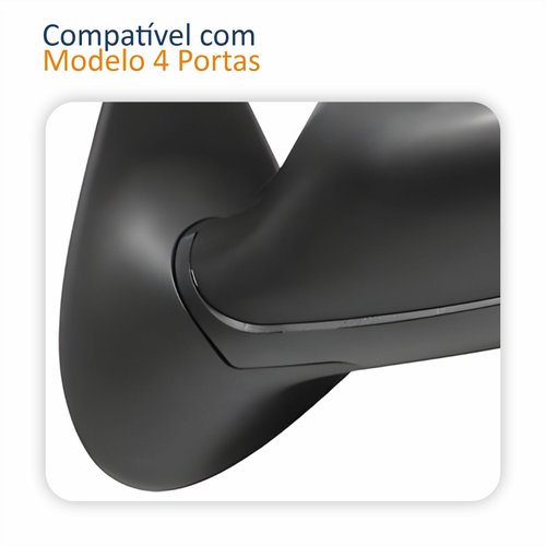 Retrovisor Fiat Siena 2005 Até 2012 4 Portas Sem Controle Lado Esquerdo Motorista