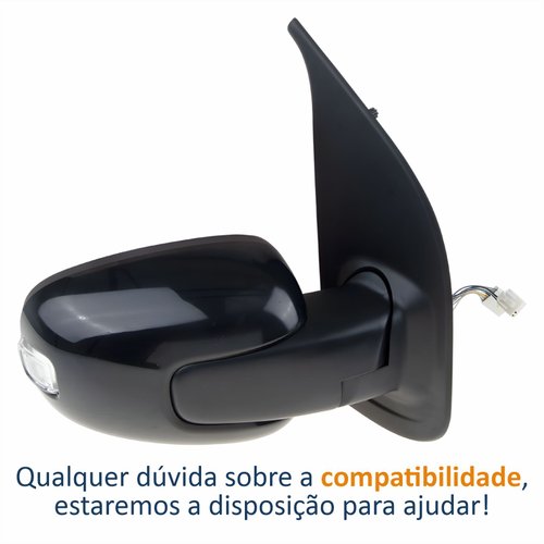 Retrovisor Fiat Uno Vivace 2015 Até 2019 4 Portas Elétrico Com Pisca Lado Direito Passageiro Original