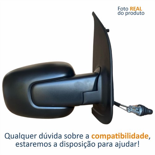 Retrovisor Fiat Uno Vivace 2011 2012 2013 2014 2 Portas Com Controle Lado Direito Passageiro