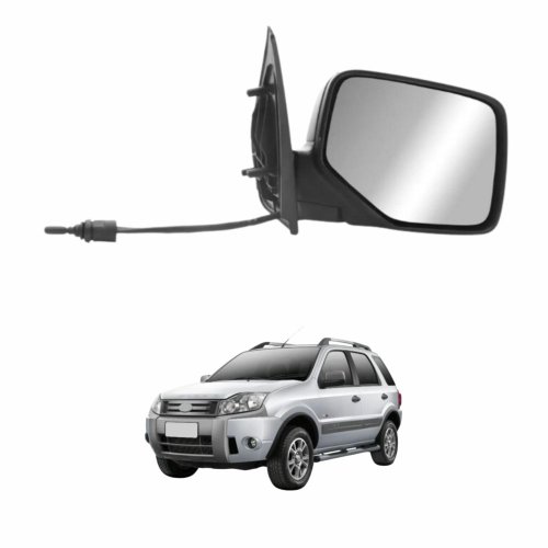 Retrovisor Ford Ecosport 2003 Até 2009 Com Controle Lado Esquerdo Motorista